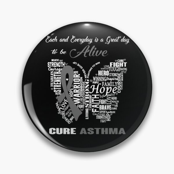 Item preview, Butterfly Ribbon Cure Asthma Awareness designed and sold by Tadmab.
