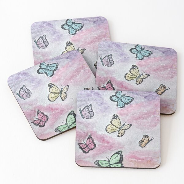 Item preview, Monarch Butterflies in Rainbow Colors in Watercolor designed and sold by SanMould.