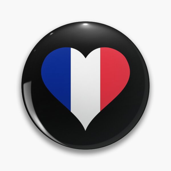 Item preview, Lovely Heart Shaped France Flag designed and sold by LordAudes.
