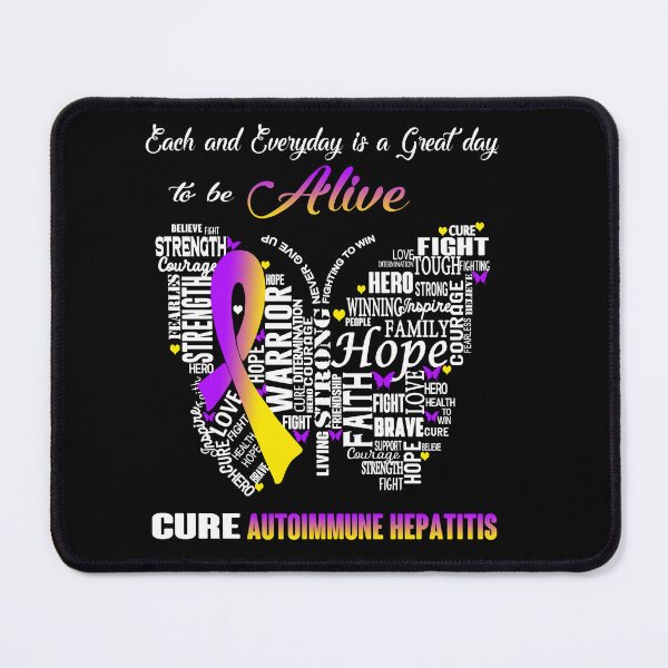 Item preview, Butterfly Ribbon Cure Autoimmune Hepatitis Awareness designed and sold by Tadmab.