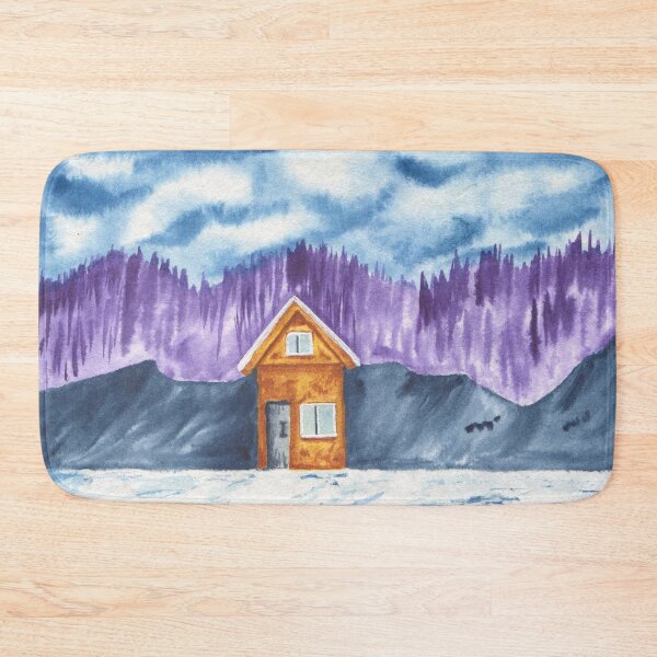 Item preview, Cabin In The Mountains Painting Design designed and sold by galleasstudio.