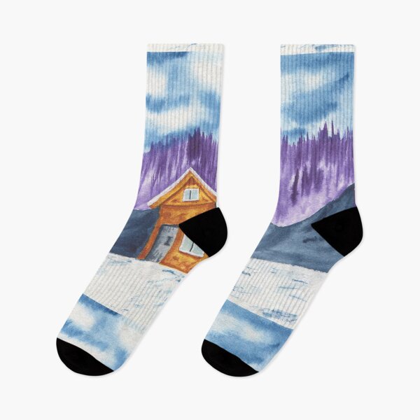 Item preview, Cabin In The Mountains Painting Design designed and sold by galleasstudio.