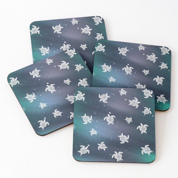 Item preview, Silhouette Turtles swimming, Sky Galaxy Sea Turtles designed and sold by zaysa.