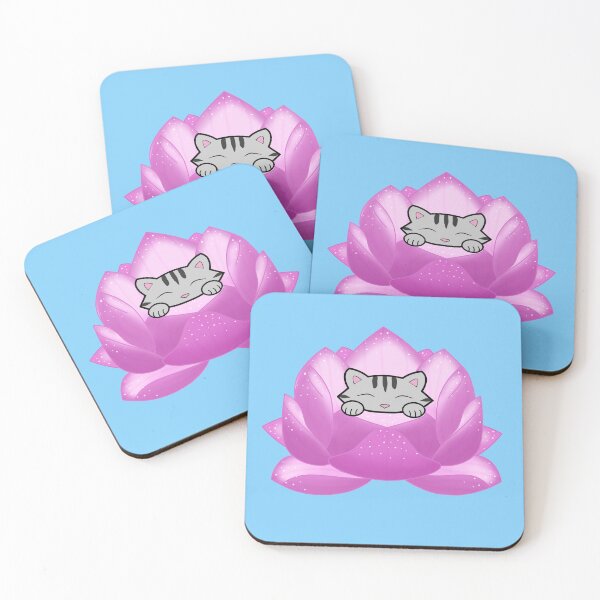 Item preview, Cat In Lotus Flower Tattoo designed and sold by Purr95.