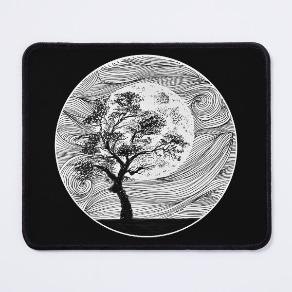 Item preview, Full moon and swirly night sky  designed and sold by artbyminakshi.