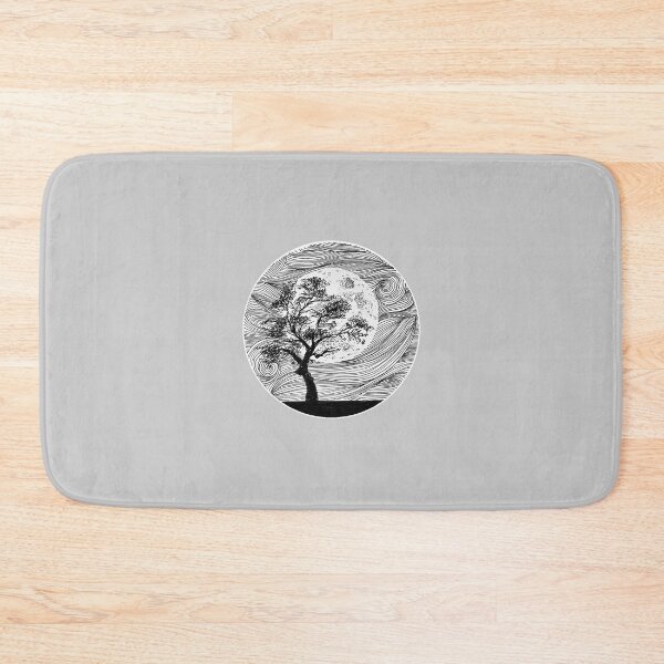 Item preview, Full moon and swirly night sky  designed and sold by artbyminakshi.