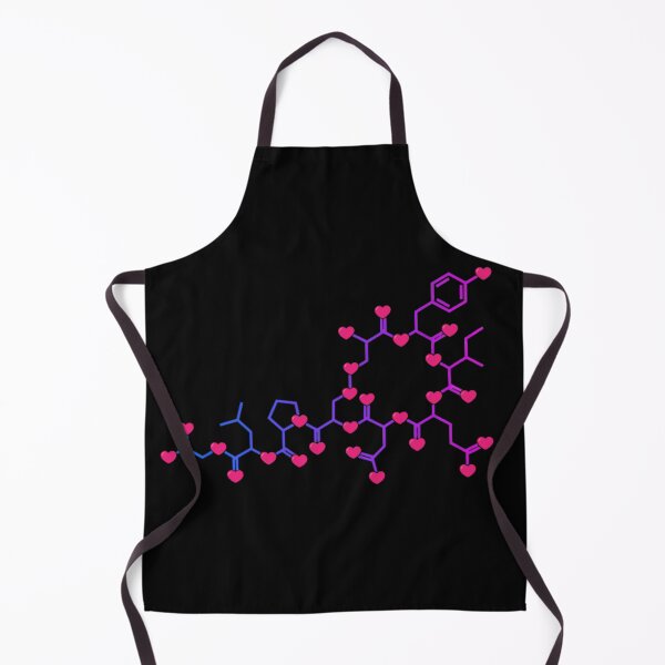 Item preview, Love Hormone Oxytocin Rainbow Chemical Structure (Black Background) designed and sold by Yellow-Eyes.