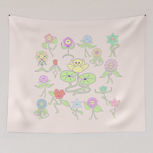 Item preview, Pastel Alice in Wonderland Trippy Flowers Girly Colors designed and sold by mainsqueezemar.