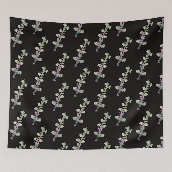 Item preview, White Butterflies With Purple Flowers  designed and sold by LuvbuzzArt.