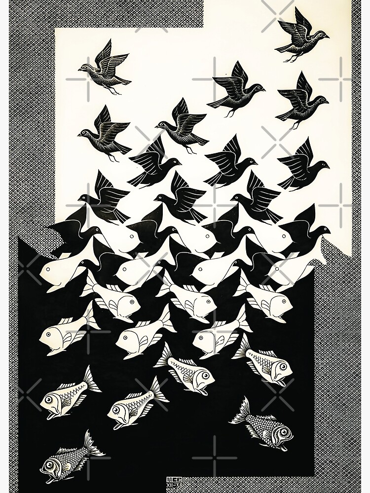 Disover Escher - Sky And Water II, 1938 Premium Matte Vertical Poster