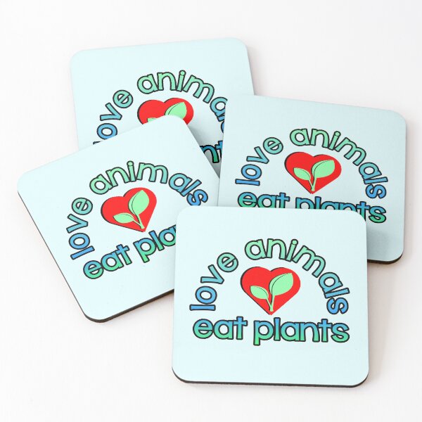 Item preview, love animals eat plants designed and sold by SveganDesigns.