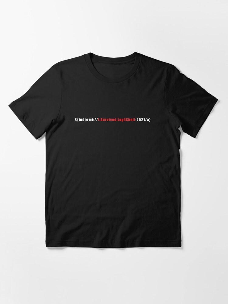 Alternate view of I Survived Log4Shell 2021 Essential T-Shirt