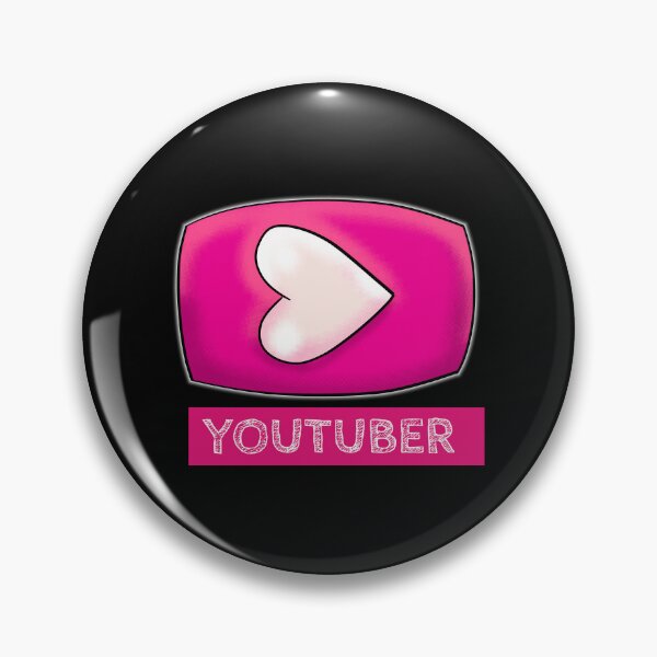Item preview, YouTuber Heart Play Button designed and sold by Imaginessa.