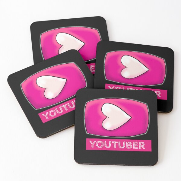 Item preview, YouTuber Heart Play Button designed and sold by Imaginessa.