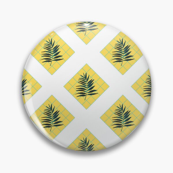 Item preview, Yellow grid and leaves pattern designed and sold by michelethesilva.