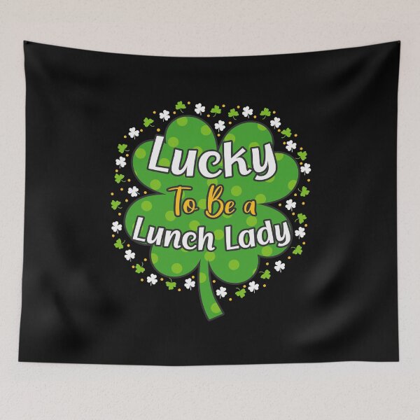 Item preview, Lucky To Be A Lunch Lady Shamrock St Patricks Day Gift designed and sold by TeeDesignsStore.