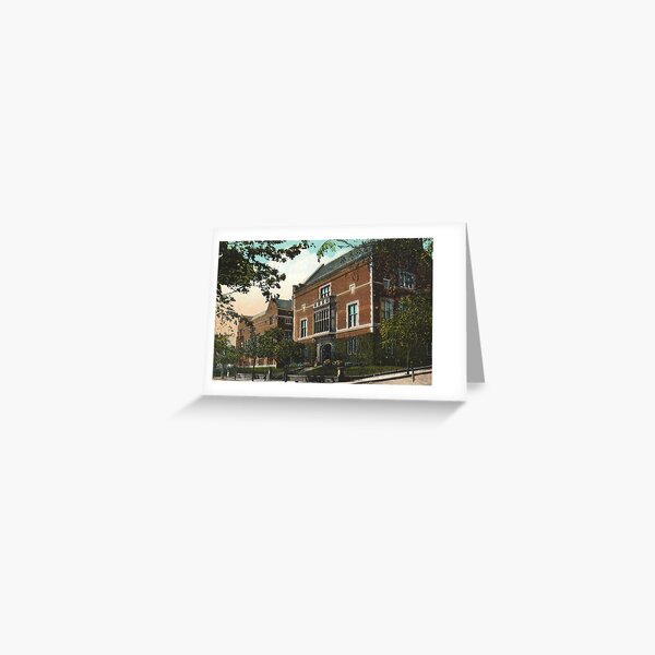 Item preview, Clark University Library Vintage Postcard Reproduction - Worcester, Massachusetts designed and sold by Nostalgia Tees, Stickers, Art & More.
