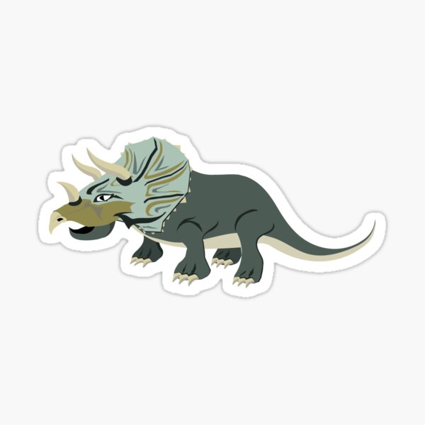 Cool Triceratops Sticker