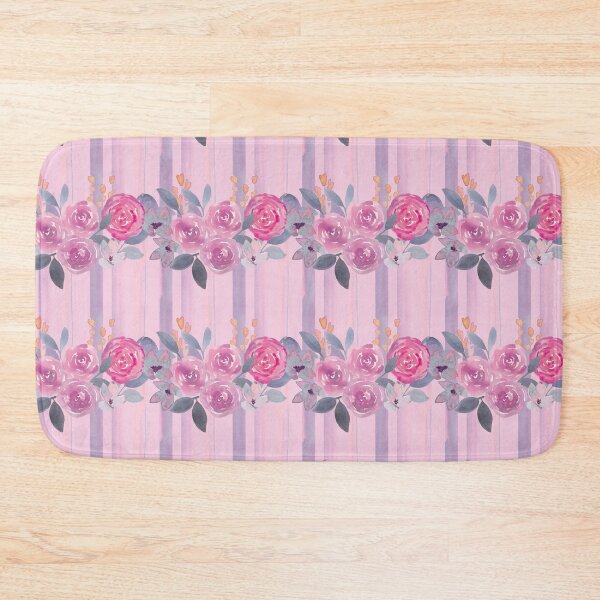 Item preview, Stripe Roses Bouquet Lavender designed and sold by pear-la.
