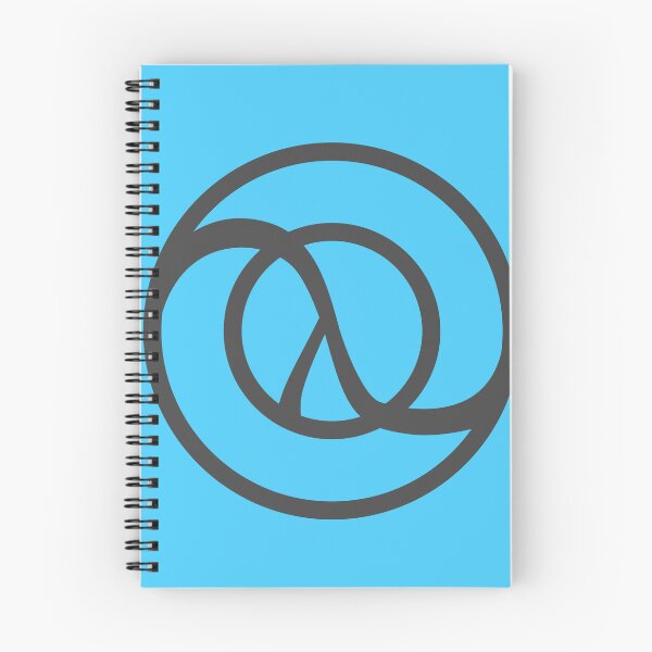 Item preview, \Logotipo Clojure gris sobre azul claro designed and sold by yisraeldov.