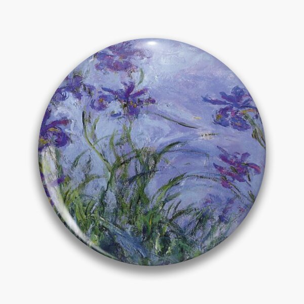 Item preview, Iris lilas de Claude Monet designed and sold by mosfunky.