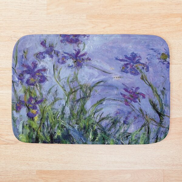 Item preview, Iris lilas de Claude Monet designed and sold by mosfunky.