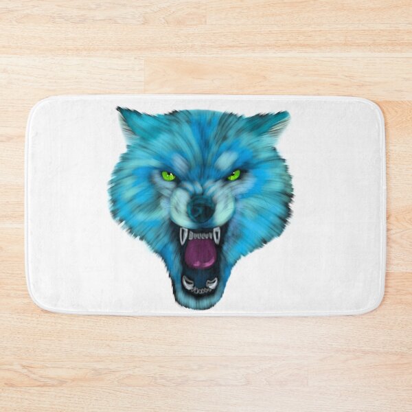 Item preview, Blue Fantasy Wolf Head designed and sold by Pixlusion.