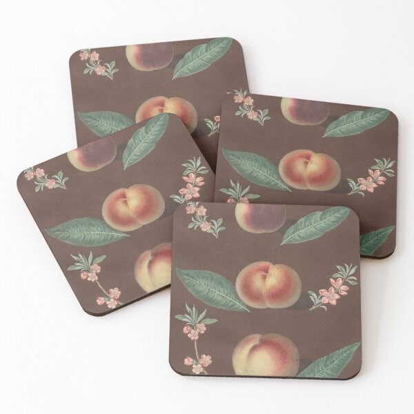 Item preview, Vintage Botanical Prints - 75 in a series - Pomona Britannica: No. 33 - Peaches, 1812–17. George Brookshaw Botanical Print designed and sold by Douglas E. Welch Design and Photography.
