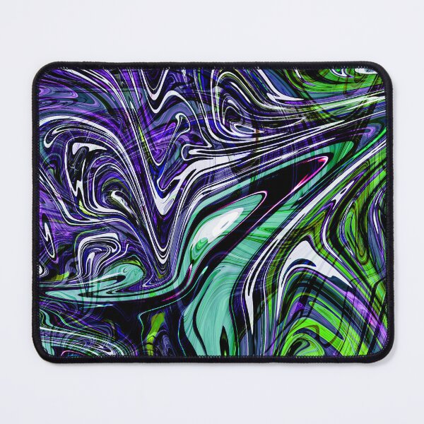 Item preview, Abstract Liquid - Purple and Green designed and sold by murkyswamp.