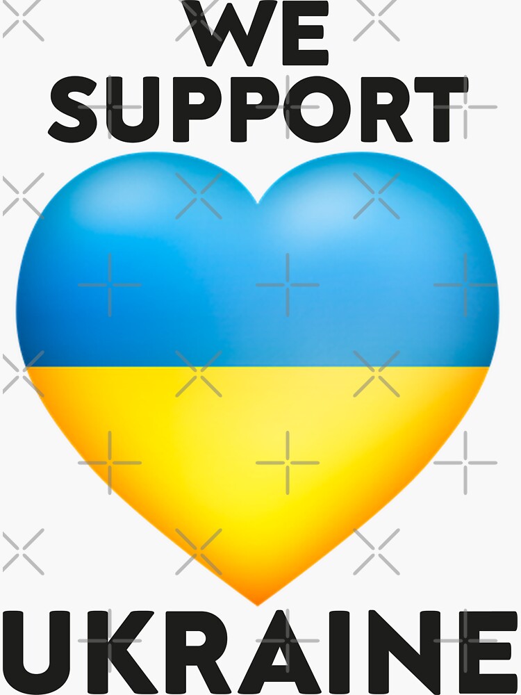 Disover We Support Ukraine Stay Strong ukraine Pray For Ukraine Sticker