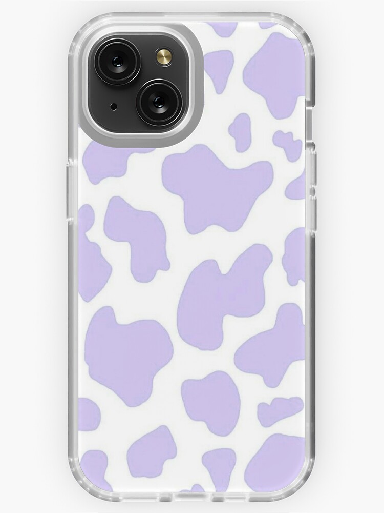 Cow print with purple background | iPhone Case