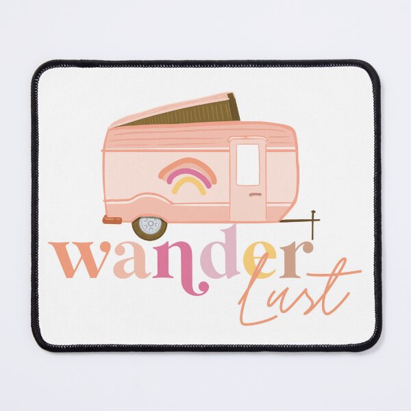 Item preview, Wanderlust Traveler Vintage Retro Camper designed and sold by Moodthology.