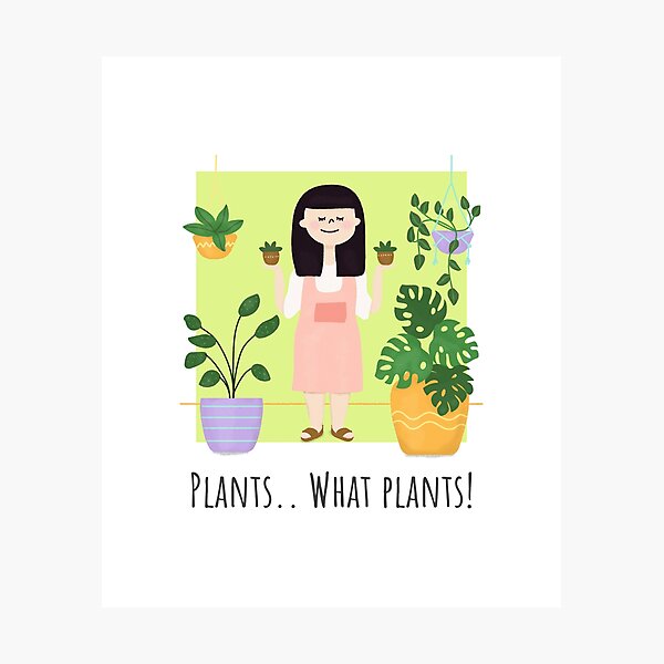 Aperçu de l'œuvre plantes d'amour | Des plantes.. Quelles plantes ! créée et vendue par AllThingsPuffa.