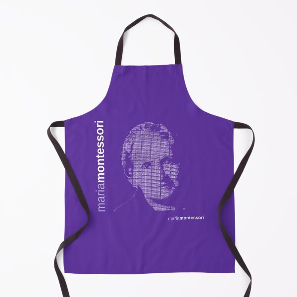 Item preview, Maria Montessori typographic poster (purple) designed and sold by CMYKStudio.