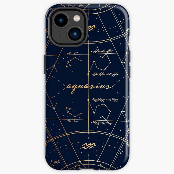 Aquarius Vintage Zodiac Astrology Sky Map iPhone Tough Case