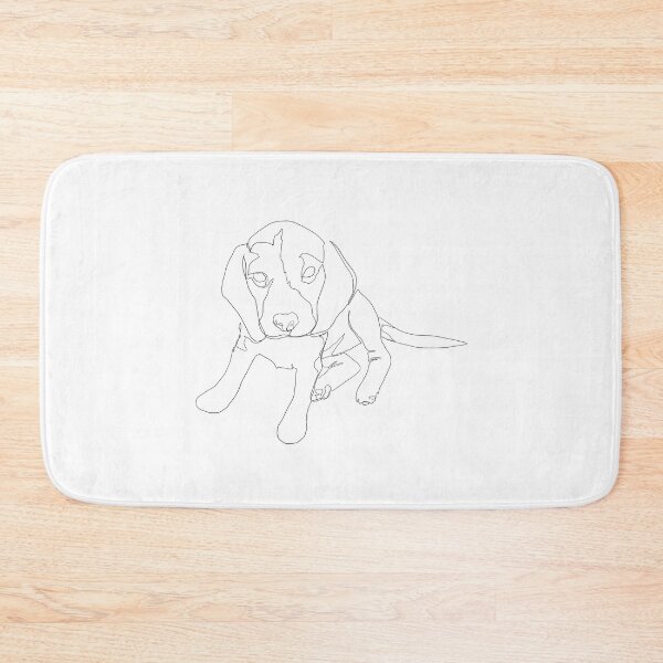 Item preview, Beagle line art designed and sold by Caarvroomvroom.