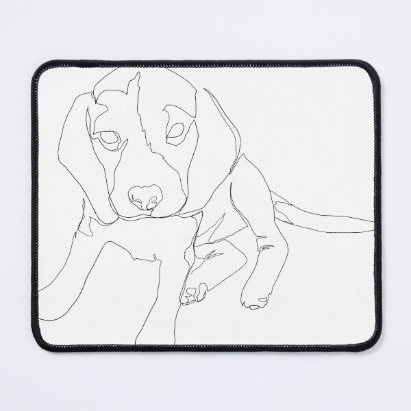 Item preview, Beagle line art designed and sold by Caarvroomvroom.