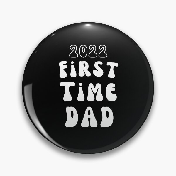 Item preview, 2022 First Time Dad Groovy Hip Typography designed and sold by sableandshadow.