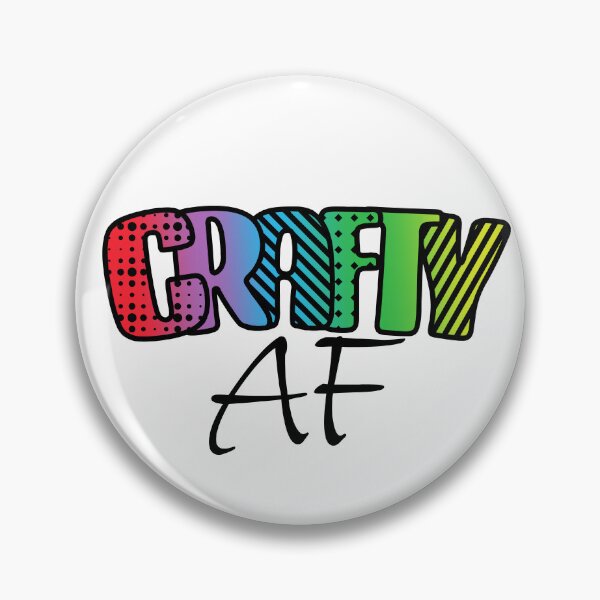 Item preview, Crafty AF with Graffiti Aesthetic Text in Rainbow Colors designed and sold by AloraDawnEve.