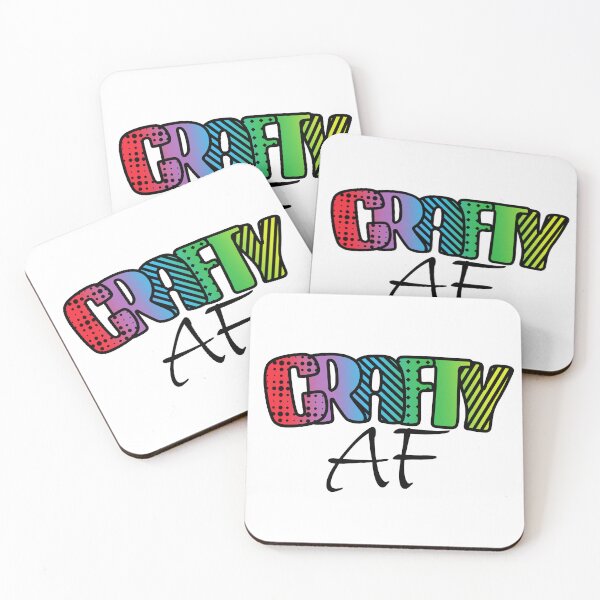 Item preview, Crafty AF with Graffiti Aesthetic Text in Rainbow Colors designed and sold by AloraDawnEve.