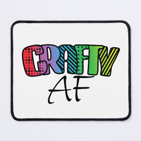 Item preview, Crafty AF with Graffiti Aesthetic Text in Rainbow Colors designed and sold by AloraDawnEve.