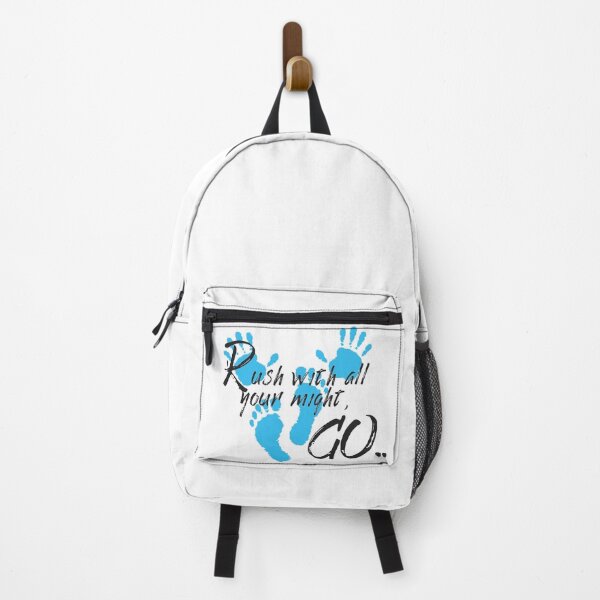 Item preview, Rush with all your might, GO. motivational phrase designed and sold by Ala'Salem| Cute Characters, Real Moods.