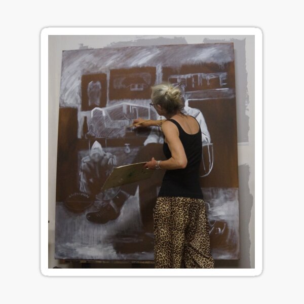 Item preview, A work in progress by Adelaide artist Avril Thomas at Magpie Springs designed and sold by MagpieSprings.