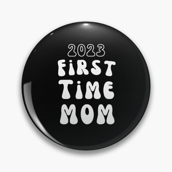 Item preview, 2023 First Time Mom Groovy Hip Typography designed and sold by sableandshadow.