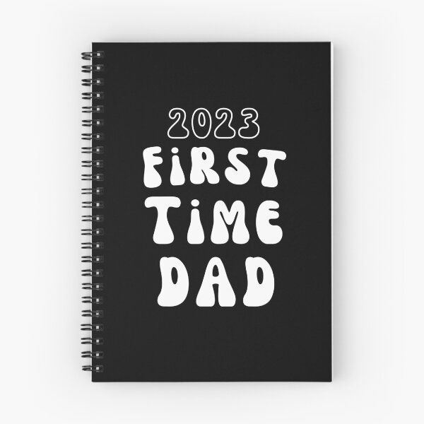 Item preview, 2023 First Time Dad Groovy Hip Typography designed and sold by sableandshadow.