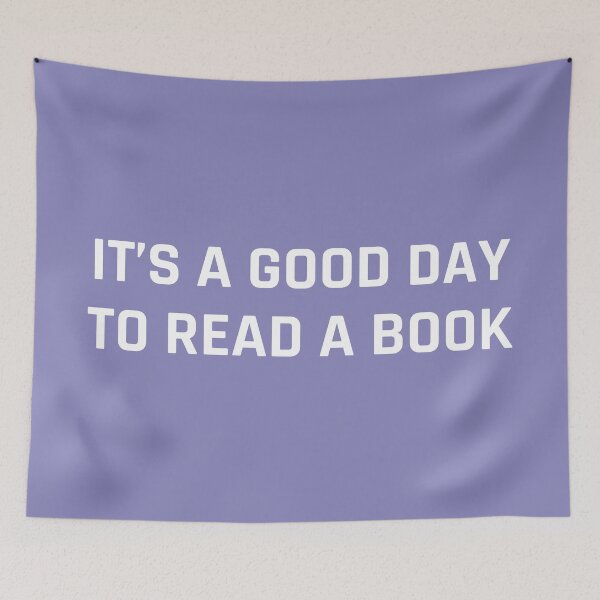 Item preview, It's a Good Day to Read a book - purple designed and sold by MOONINSPIRATION.