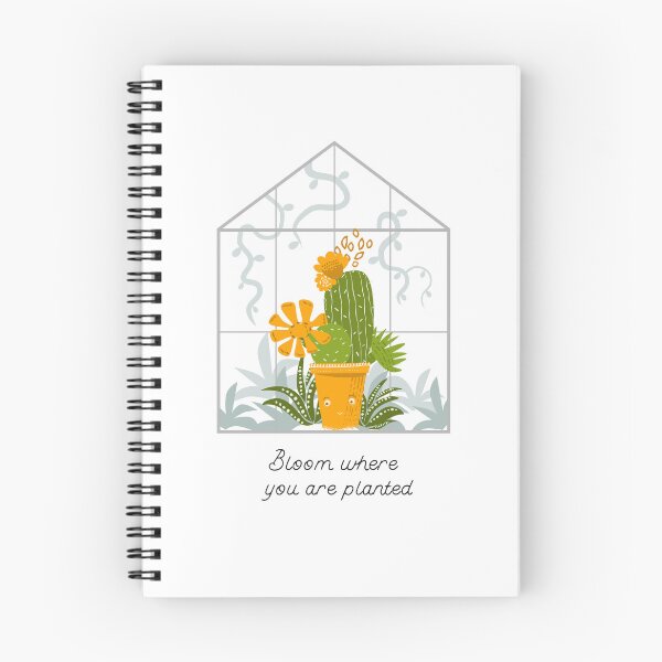 Item preview, Camiseta inspiradora de cactus sonriente "Bloom Where You Are Planted" designed and sold by AllThingsPuffa.