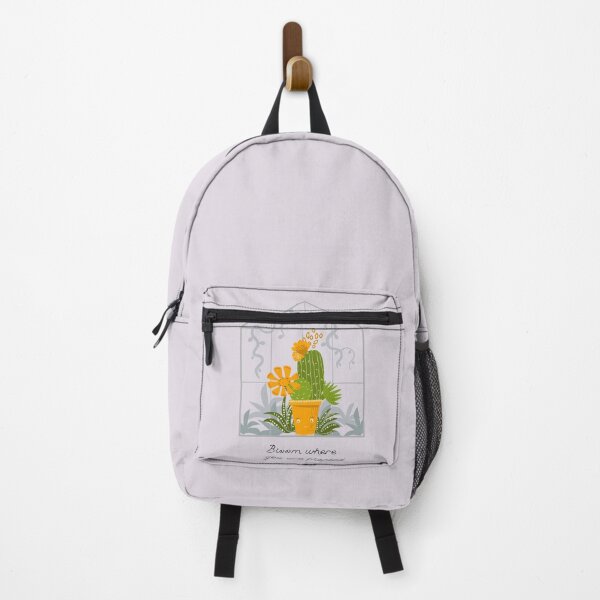 Aperçu de l'œuvre T-shirt d'inspiration Cactus souriant "Bloom où vous êtes planté" créée et vendue par AllThingsPuffa.