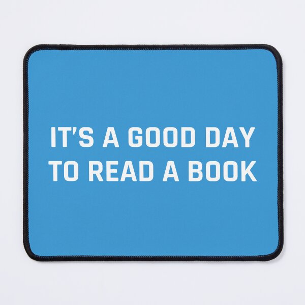 Item preview, it's a Good Day to Read a book - blue designed and sold by MOONINSPIRATION.