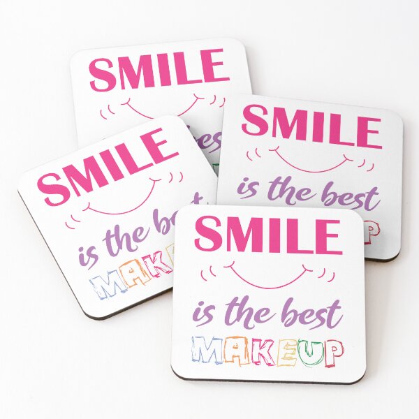 Item preview, A smile is the best make up - World smile day inspirational quotes for women designed and sold by Alice-Elgawi.